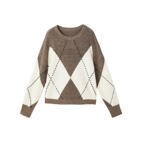 XIANGYING Кофе Женские Свитера