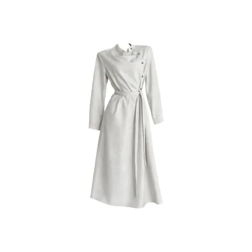 Aghr Длинное платье с длинными рукавами женское