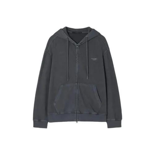 GUESS Свитшоты унисекс угольно-серого цвета