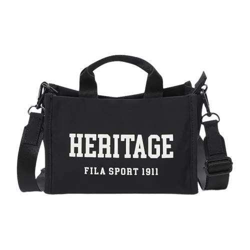 FILA HERITAGE Нейлоновая сумка-тоут сумка для покупок сумка через плечо мини-сумка женская черная