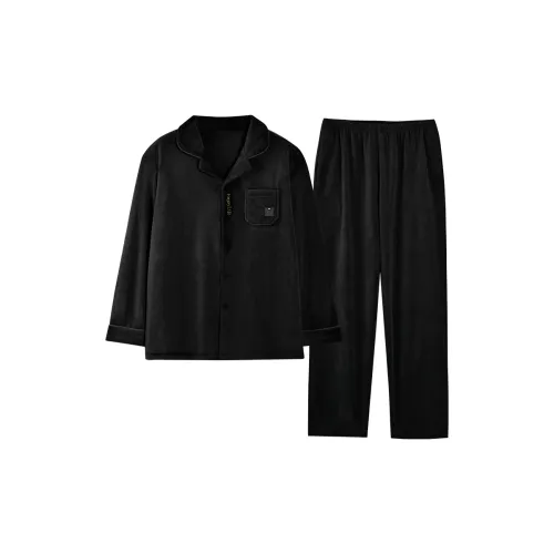 MADALLO Черный Мужской Пижамный Комплект