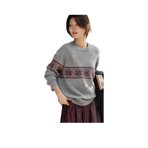 XWI Фотиния Серый и Красный Женский Трикотаж