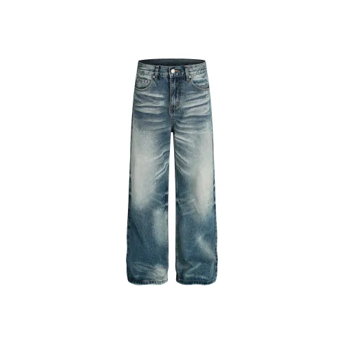 FDYZ Синий Унисекс Джинсы