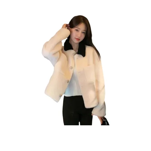 OURUOKE Бархат Feel Пальто Женское