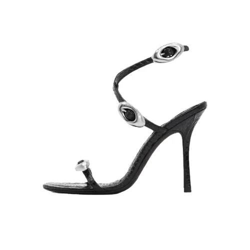 Alexander Wang Dome One Strap Sandals 10,5cm Women's Black Александр Wang Dome One Ремешок Сандалии 10,5cm Женские Черные