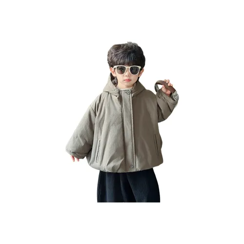 Rindu Хлопковый пуховик Зимний Армейский зеленый Детский