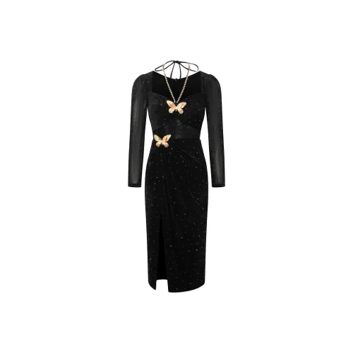 Misi Camii Длинное платье с длинными рукавами женское