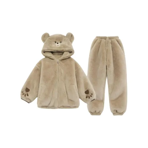 HAPG Коричневый Женский Пижамный Комплект