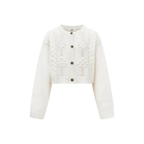 Letter From Moon Siena Цветочный дизайн Шерсть Кардиган Трикотаж Женские