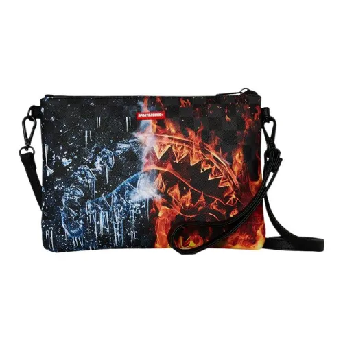 SPRAYGROUND Сумка через плечо с застежкой-молнией Мужская Черная Красная