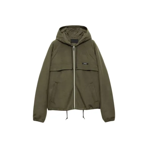 PRADA Army Green Мужские Куртки