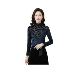 Синий лист, цветочный (подарочный набор с брендом Qing, крючок и петля)