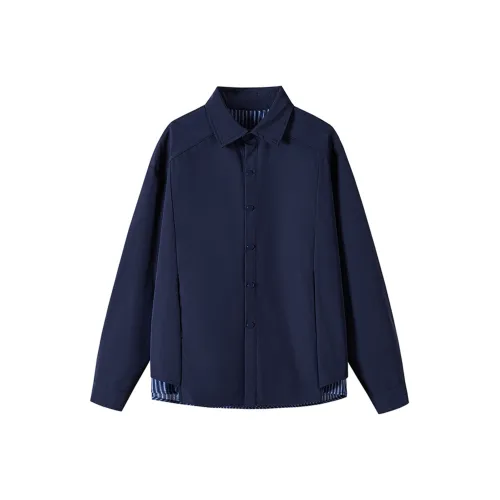 OULUDE Темно-синие мужские рубашки