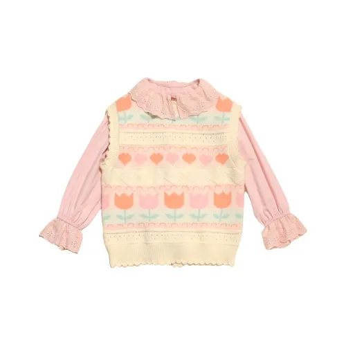 Chiaus Отделение Жилет Кружево Пэчворк Двухкомпонентный Комплект для Детей