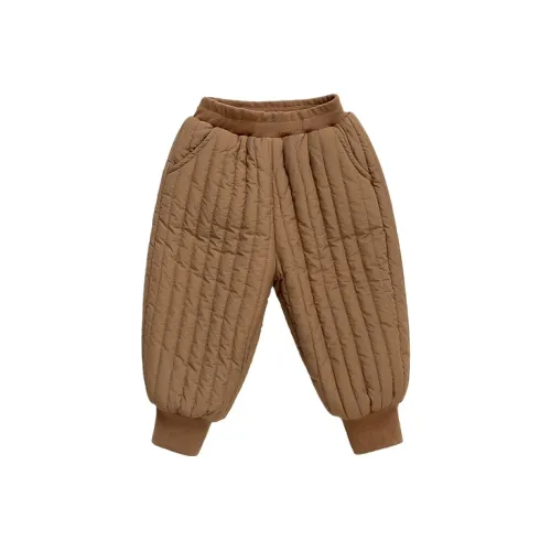 RHOBESAM YOUMI Дом Панда Тройной Layer Утеплённый Утеплённый Брюки Хаки Предшкольные Тренировочные Штаны