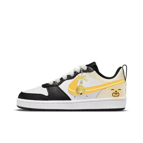 Nike Court Borough Колокольчик Сердцебиение Милый Низкий Топ Скейтборд Кроссовки Женские Заварной