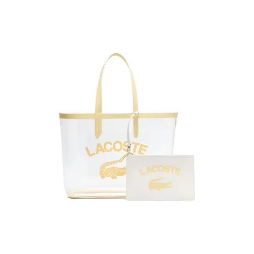 LACOSTE PVC Тоут Сумка Сумка для покупок Сумка Обычная Женская Желтая
