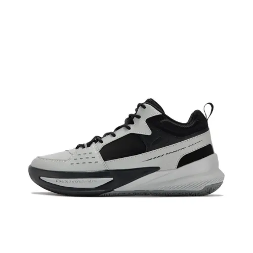 361° Противоскользящие Износостойкие Водонепроницаемые Высокие Баскетбольные Кроссовки Мужские Черные Серые