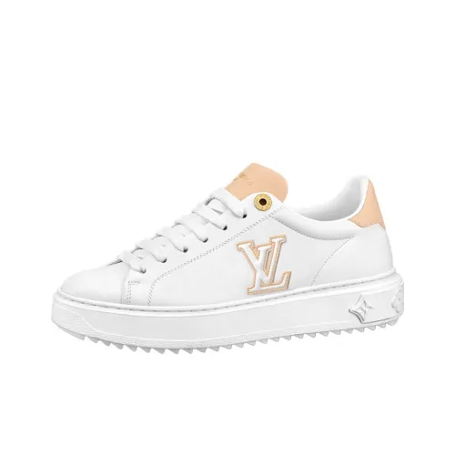 LOUIS VUITTON Time Out Low Топ Скейтборд Кроссовки Женские Белые