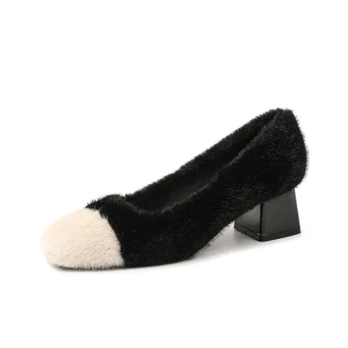 Lan Miao Грубый каблук Высокие каблуки Женские