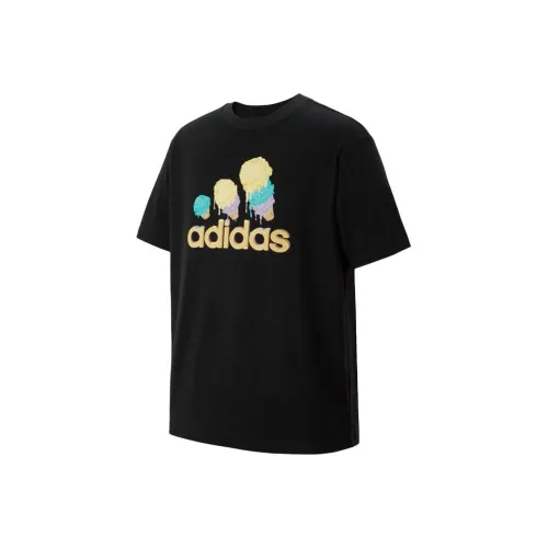 Adidas Черный Унисекс Футболки