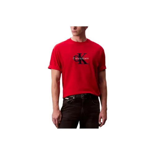 Calvin Klein Red Men's T-Shirts Кальвин Кляйн Красный Мужские Футболки