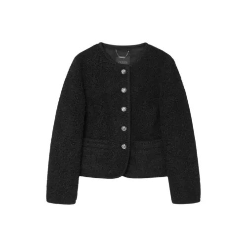 GUESS Черные Женские Бархатные Куртки