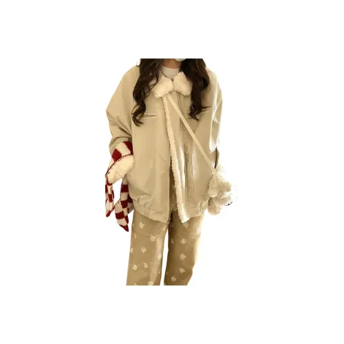 LANGQING Абрикос Женские пуховики