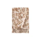 Белое основание, кофейный цветочный