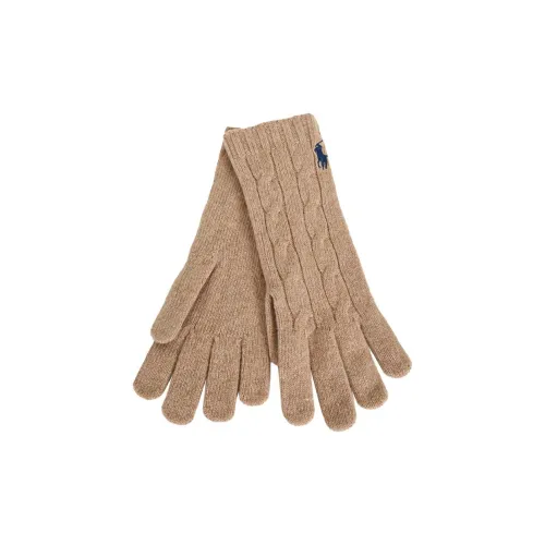 Polo Ralph Lauren Шерсть Вязаные Перчатки Унисекс Верблюжий