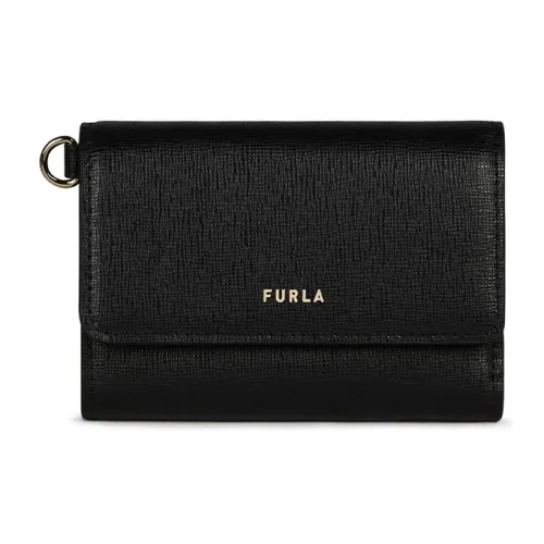 Furla Кошелек для монет из коровьей кожи женский черный