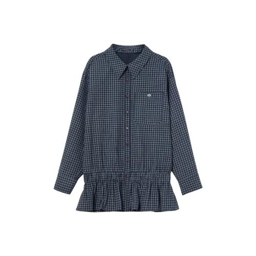 WESTLINK Blue Women's Shirts WESTLINK Синие Женские Рубашки