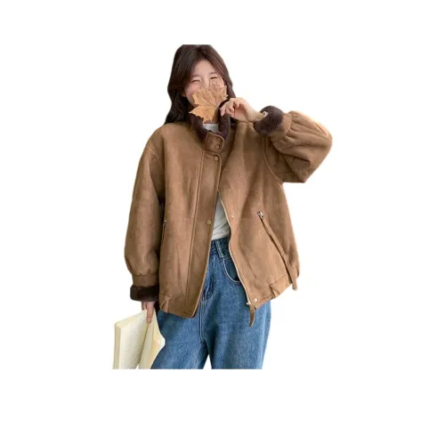 SIXUSICHOU Кофе Утолщенные Женские Куртки