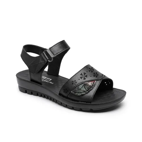 Warrior One Ремень Сандалии 2 см Женские Черные Красные