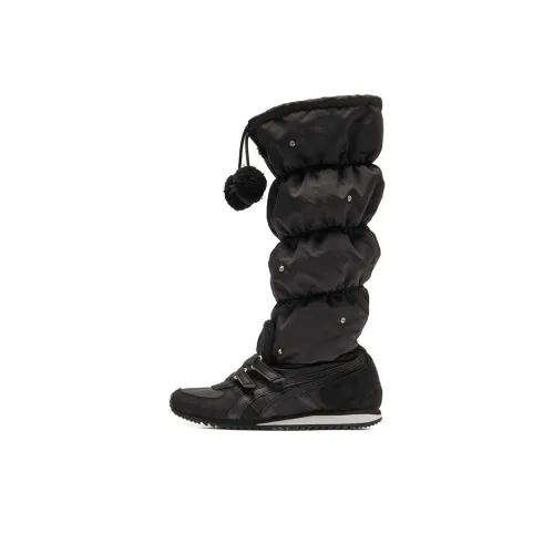 Onitsuka Tiger Термический Высокий Топ Повседневная Обувь Женская Черная