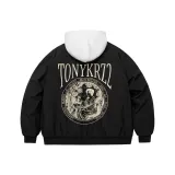 Чёрный [MY1099 Утолщённый хлопковый пуховик]