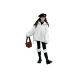 Белый (с флисовой подкладкой и утолщением)