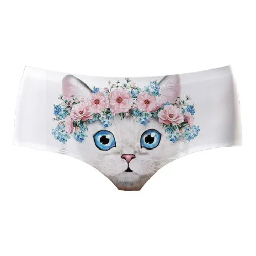 AIMENGYISI Персик Котенок Женские Трусики-бикини
