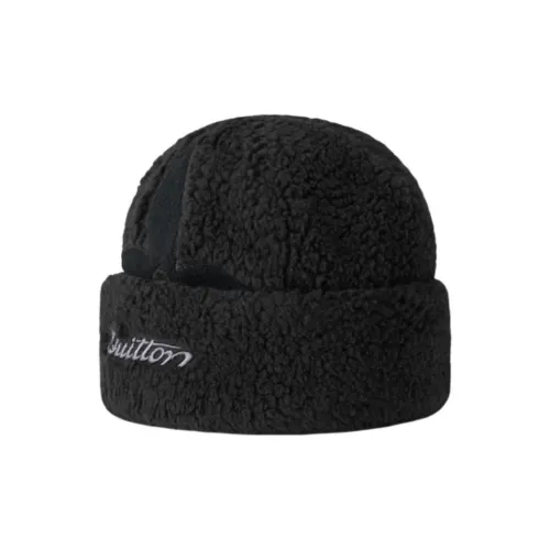 LOUIS VUITTON Полиэстер Beanies Унисекс Черный