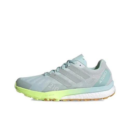 Adidas ULT Slip-resistant Abrasion-resistant Lightweight Low-Top Running Shoes Women's Blue Gray Green Adidas ULT Противоскользящие Устойчивые к истиранию Легкие Низкие Беговые Кроссовки Женские Синий Серый Зеленый
