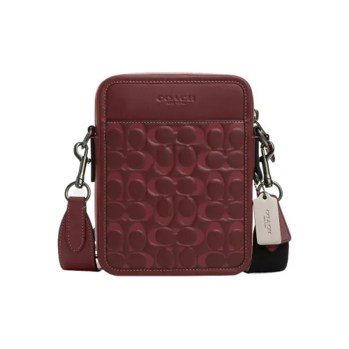 COACH Sullivan Коровья кожа Сумка через плечо Маленькая Женская Бургунди
