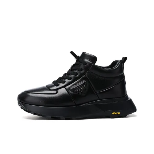 U7 Высокий Топ Повседневная Обувь Мужская Черная