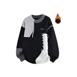 Чёрный (с флисовой подкладкой и утеплённый)