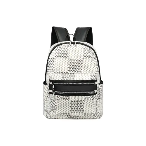 Touch Moon ПУ (полиуретан) Рюкзак Стандартный Унисекс Белый Черный Кофейный