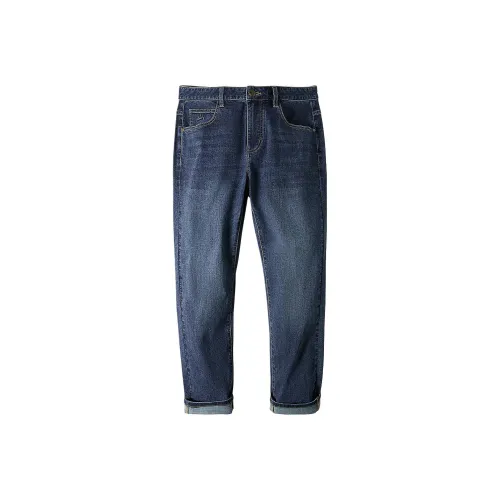 HLA Синий Серый Бык Transition Цвет Глубокий 56 Мужские Джинсы