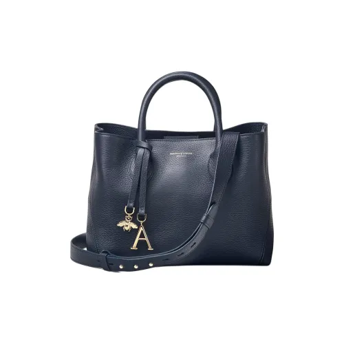 Aspinal Of London Full GRAIN LEATHER Сумка через плечо среднего размера женская морской синий