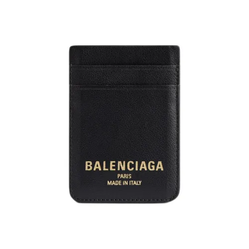 Balenciaga Cash Телячья кожа Держатель для карт Женские Черный