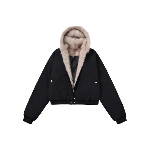 YOUSEKOO Черный Женский Пуховик