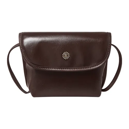 Younger Song Сумка через плечо из коровьей кожи стандартная женская растительное дубление коричневый