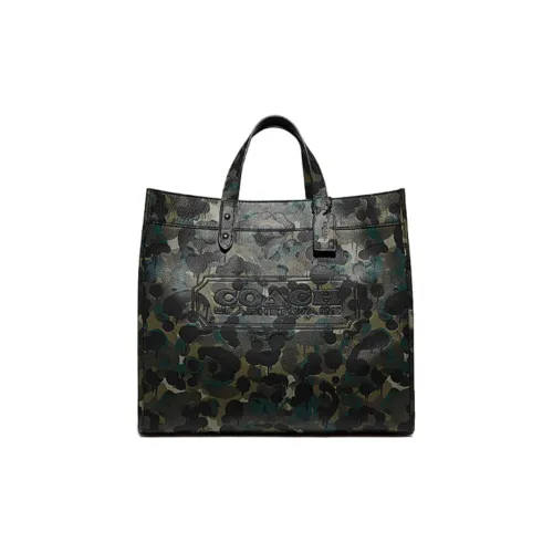 COACH FieldTote Кожа Тоут Ноутбук Сумка Большая Мужская Камуфляж